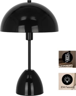OTTO home Tischleuchte Dorrio | Schwarz