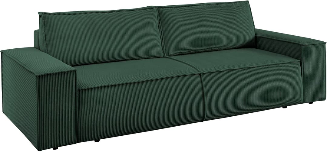 Home affaire 3-Sitzer SHERWOOD Schlafsofa | Grün