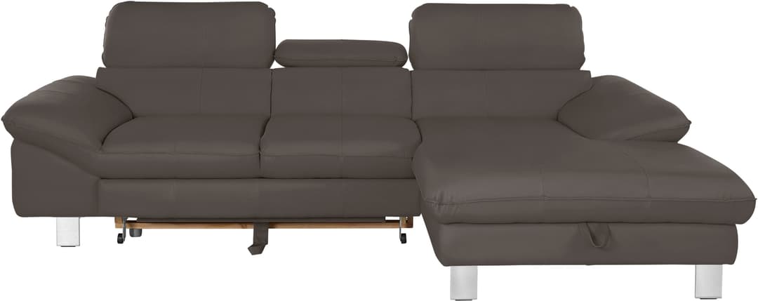 COTTA Ecksofa Driver L-Form | Braun