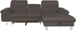 COTTA Ecksofa Driver L-Form | Braun