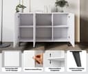 Home affaire Sideboard Phuket | Weiß 3
