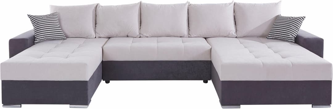 COLLECTION AB Wohnlandschaft Josy XXL U-Form | Grau