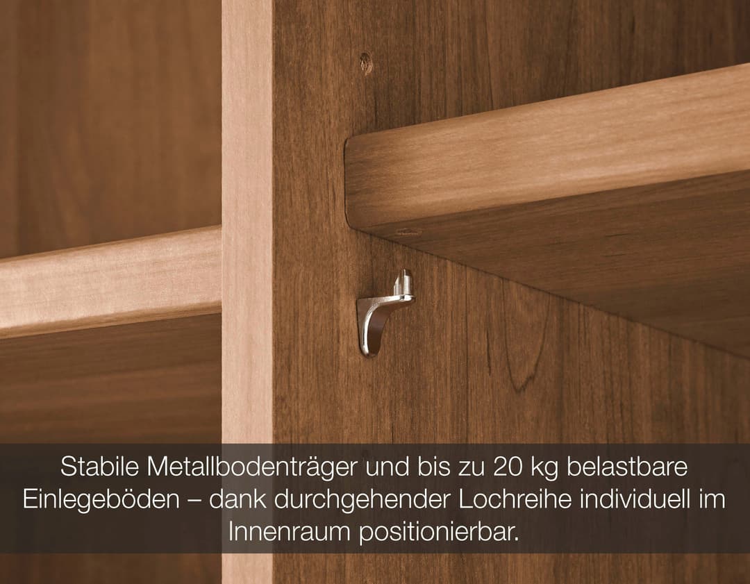 WIEMANN Kleiderschrank Lausanne | Holztöne