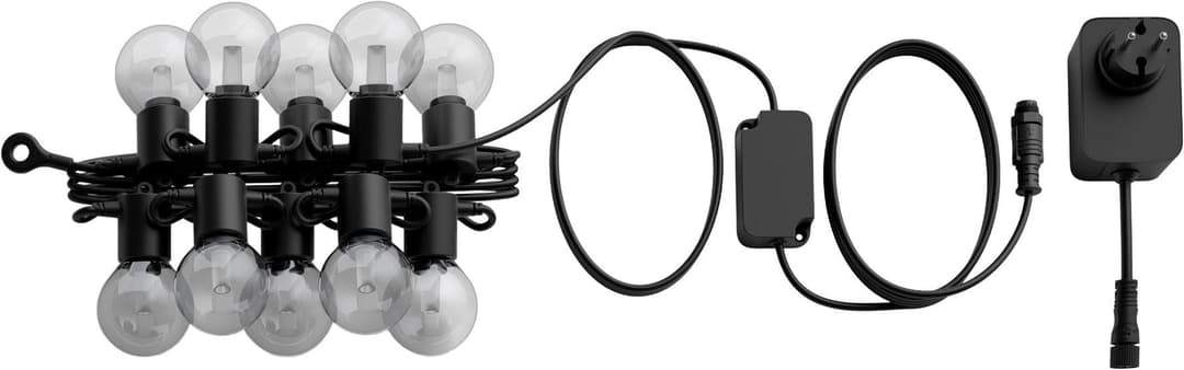 Philips Hue Festavia Globe Outdoor Lichterkette | Schwarz