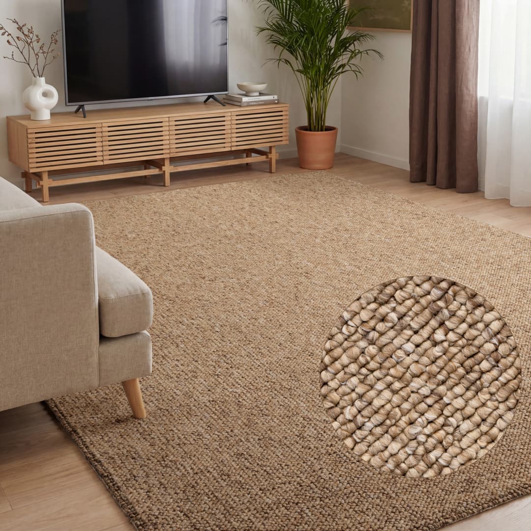 ELLE DECORATION Teppich Rocco | Beige