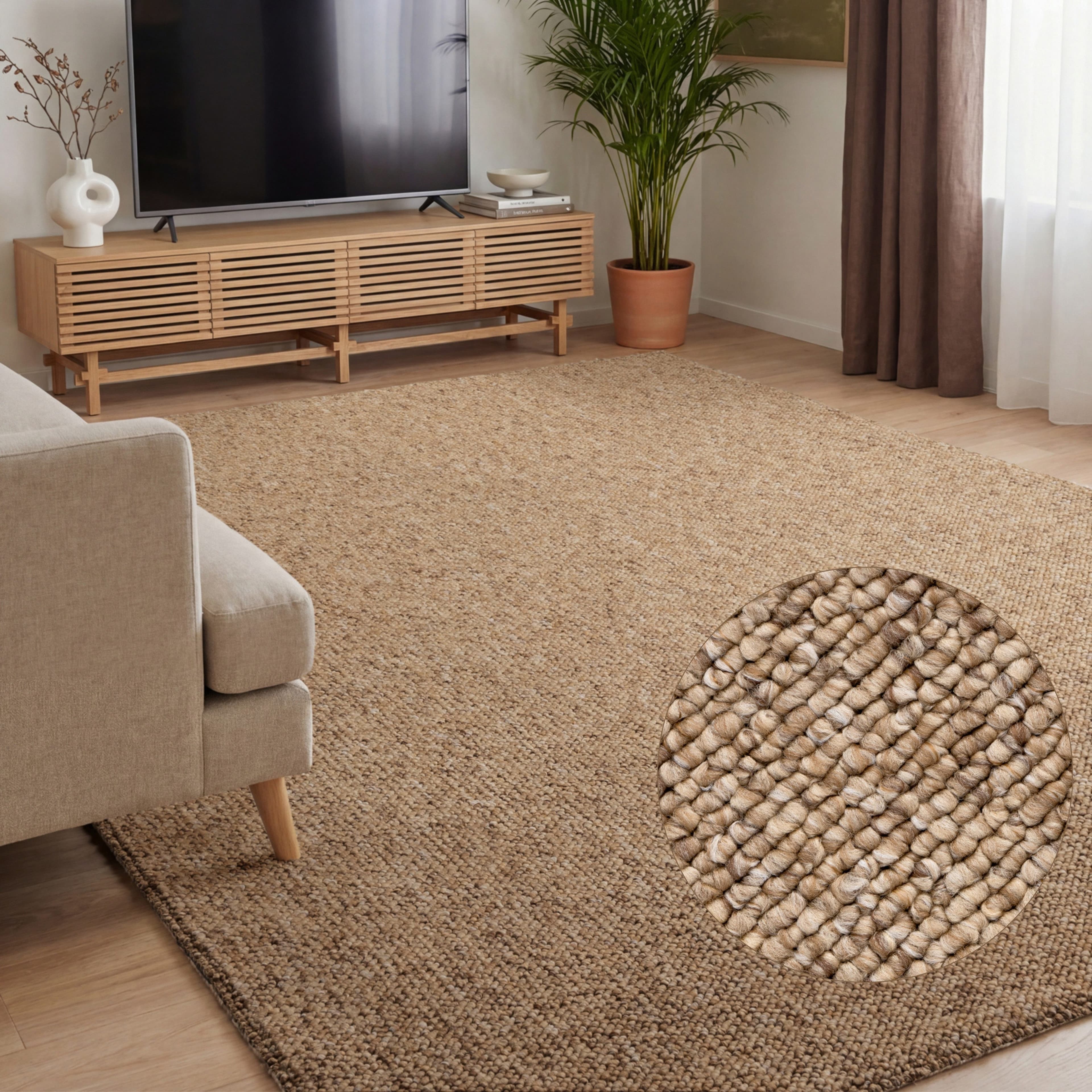 ELLE DECORATION Teppich Rocco | Beige