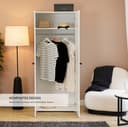 Schlafkontor Kleiderschrank Joe | Weiß 2