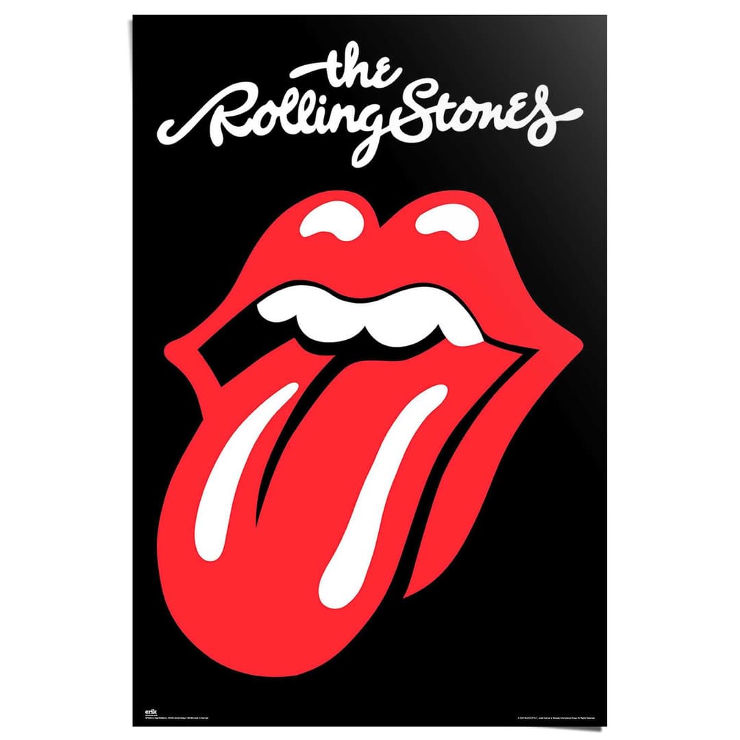 Reinders! Poster Rolling Stones | Schwarz