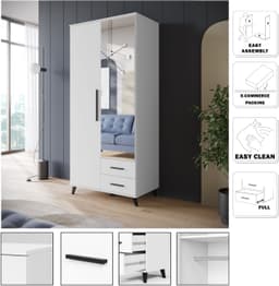 OTTO home Kleiderschrank Lagos | Weiß