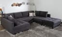 COLLECTION AB Wohnlandschaft Toni U-Form | Grau