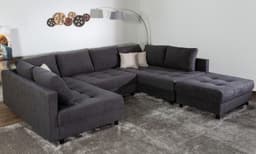 COLLECTION AB Wohnlandschaft Toni U-Form | Grau