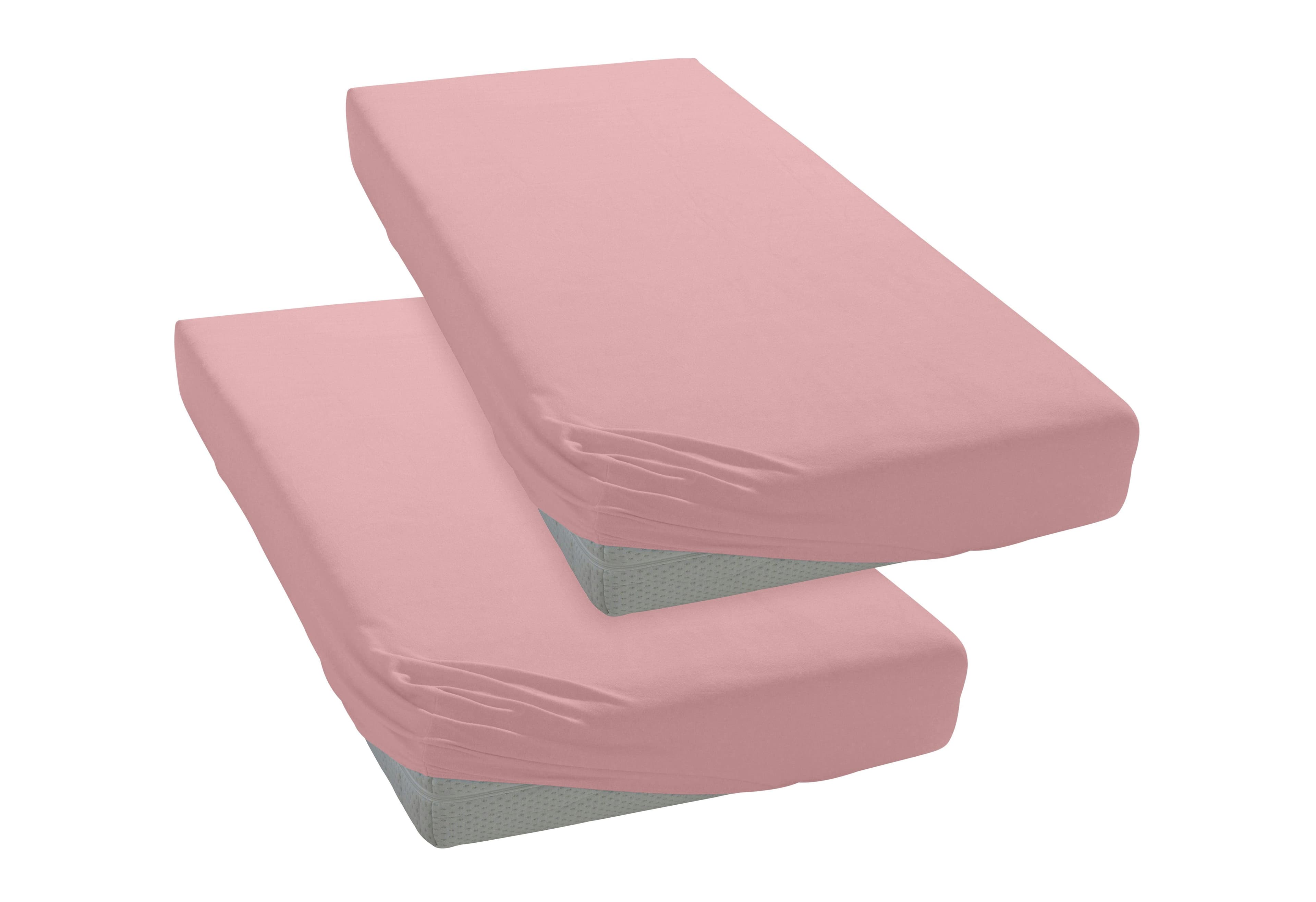 OTTO home Spannbettlaken PHYSALIS | Rosa