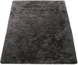 Paco Home Hochflor-Teppich Silky 591 | Grau