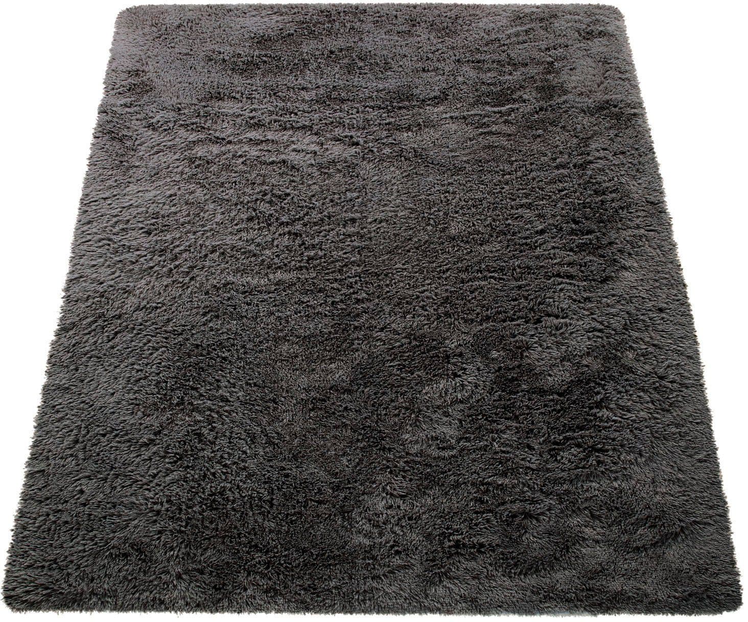 Paco Home Hochflor-Teppich Silky 591 | Grau