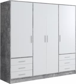 FORTE Kleiderschrank Jupiter | Mehrfarbig