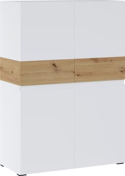 Home affaire Highboard Rimini | Holztöne