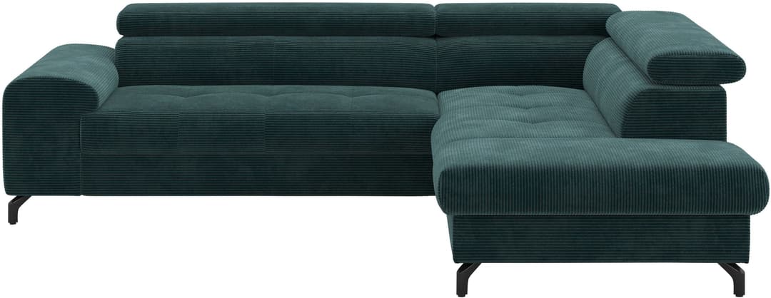 COTTA Ecksofa Aura L-Form | Schwarz
