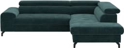COTTA Ecksofa Aura L-Form | Schwarz