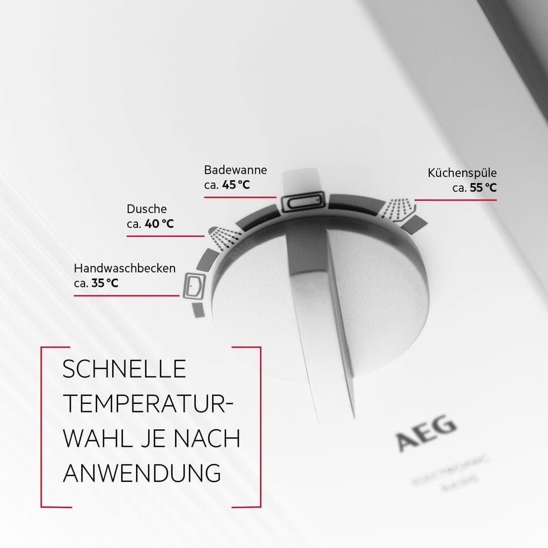 AEG Haustechnik Komfort-Durchlauferhitzer DDLE Basis | Weiß