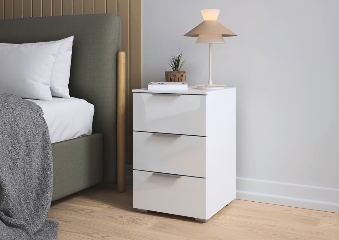 OTTO home AGORDO Nachtkommode | Weiß
