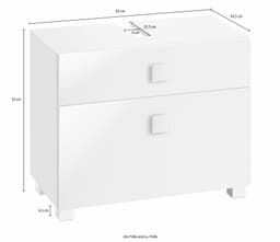 Schildmeyer Waschbeckenunterschrank Quadra | Weiß