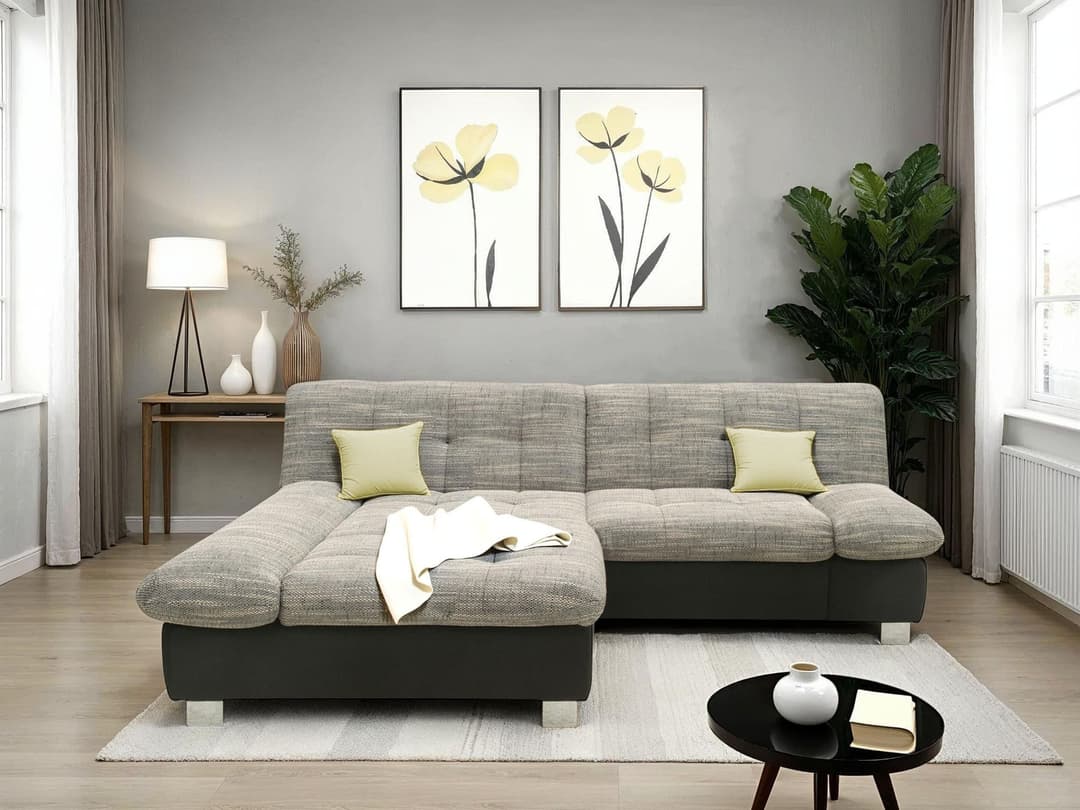 DOMO collection Ecksofa 100031 | Mehrfarbig