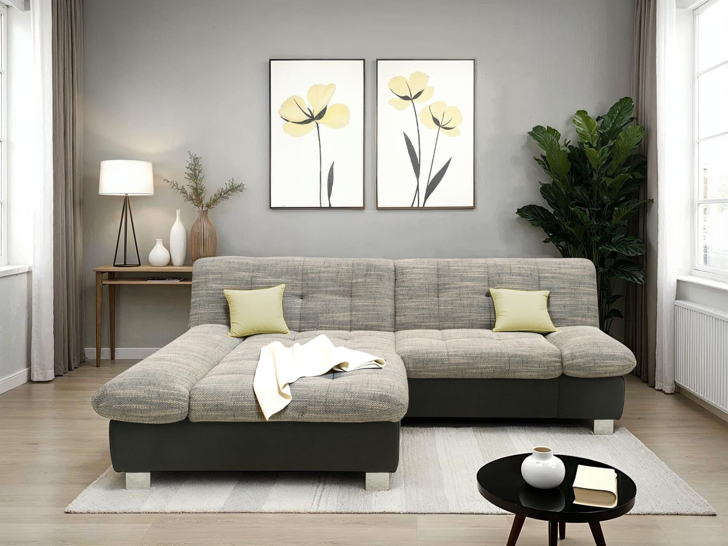 DOMO collection Ecksofa 100031 | Mehrfarbig