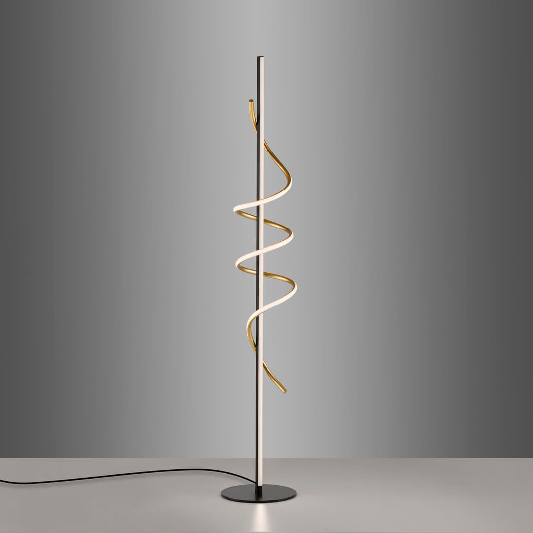 JUST LIGHT Stehlampe EMANDA | Schwarz