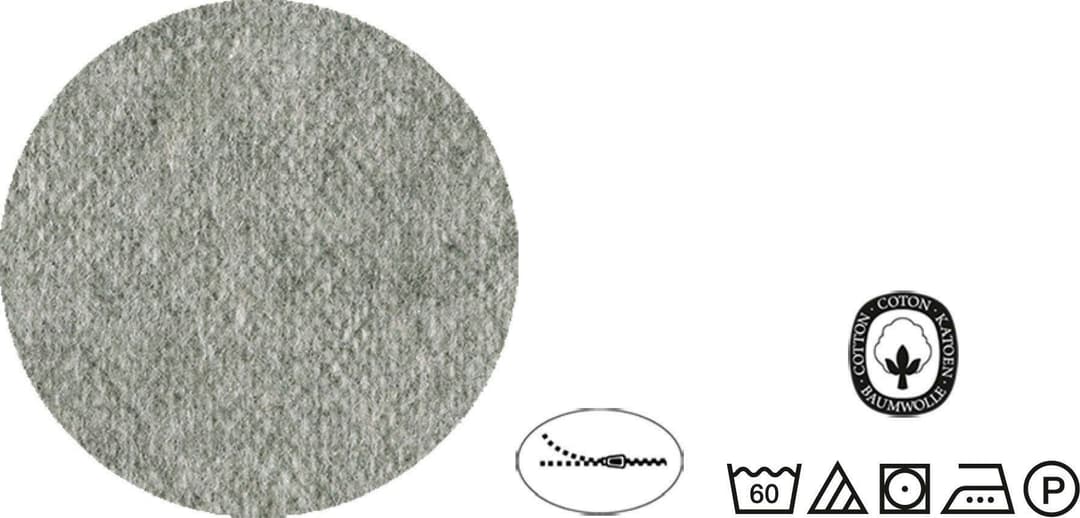 Biberna Kissenbezug Hermal Flanell | Grau
