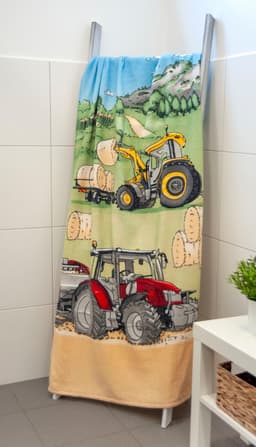 Herding Young Collection Badetuch Traktor | Mehrfarbig
