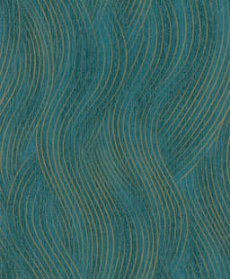 Marburg Vliestapete Wavy Stripes | Grün