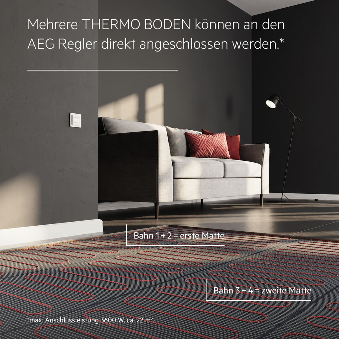 AEG Haustechnik TBS TB 160/8 Set Plus Fußbodenheizung | Weiß