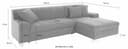 DOMO collection Ecksofa Turah | Beige 5
