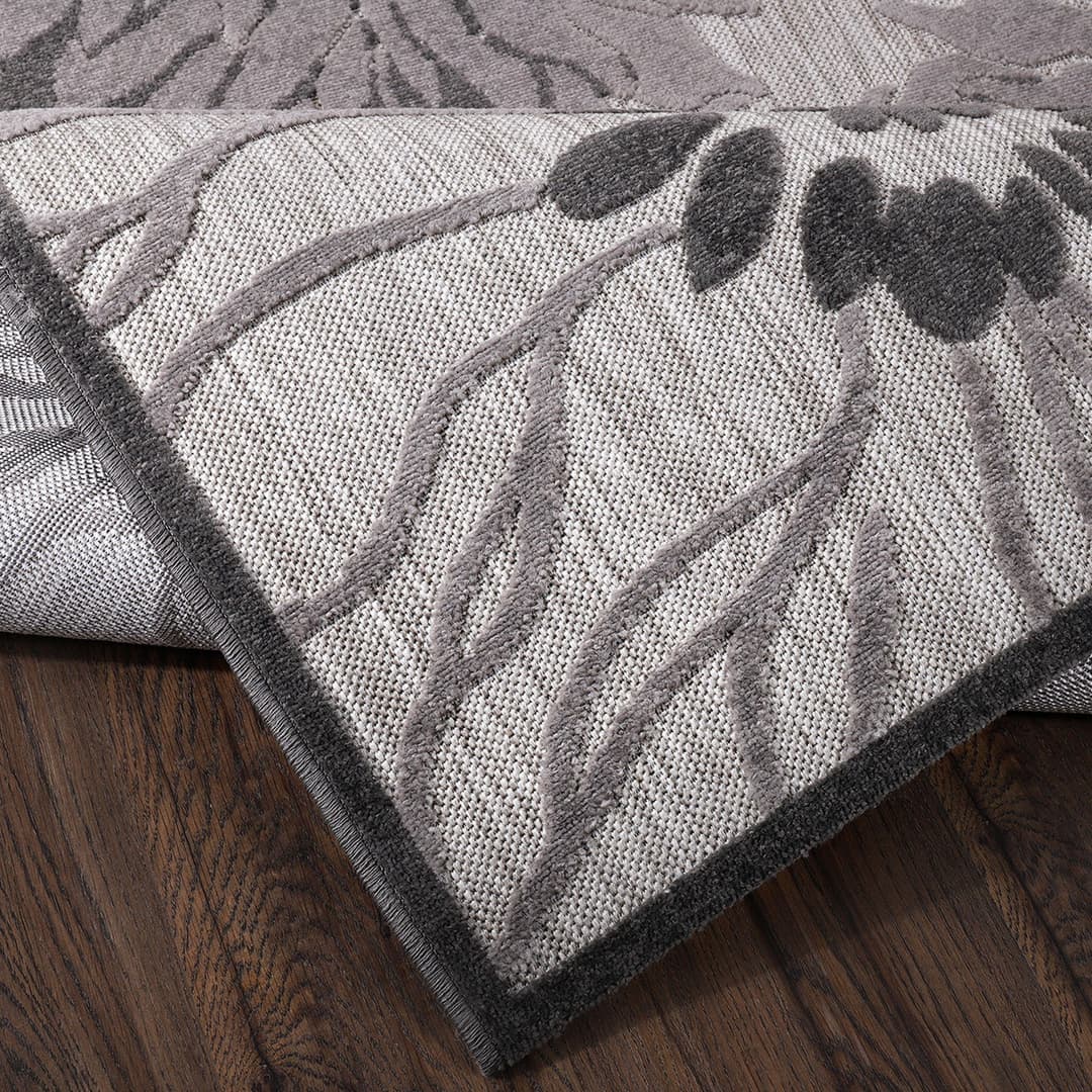 Sanat Teppich Floral 2 Outdoor | Grau