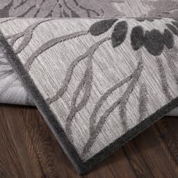 Sanat Teppich Floral 2 Outdoor | Grau