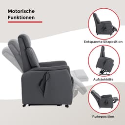 Duo Collection TV-Sessel Sorrent | Grau
