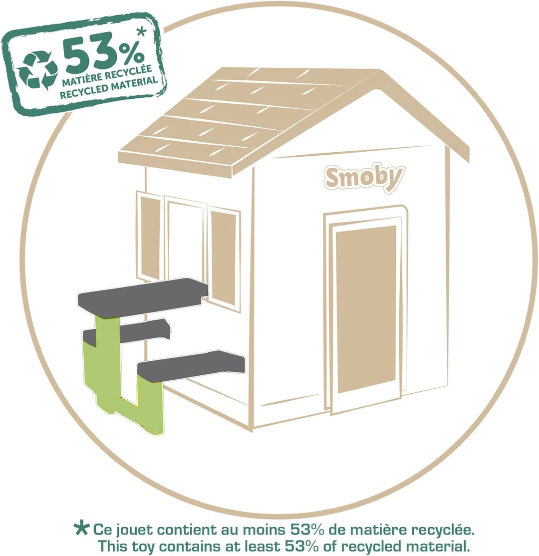Smoby Life Picknicktisch | Grau