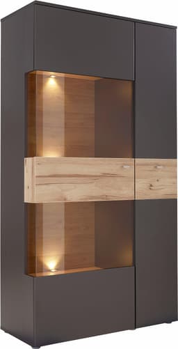 FORTE Vitrine Como Highboard | Braun