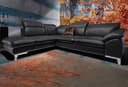 COTTA Ecksofa Teresa L-Form | Schwarz 2