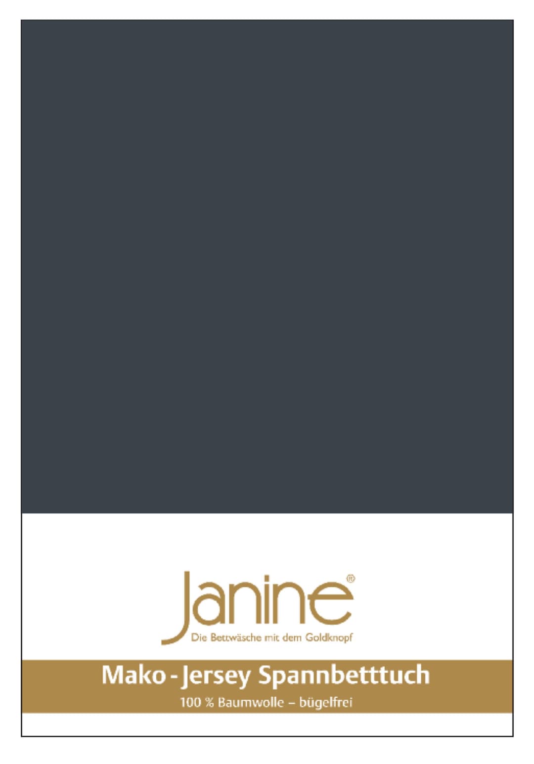 Janine Spannbettlaken MAKO-FEINJERSEY 5007 | Grau
