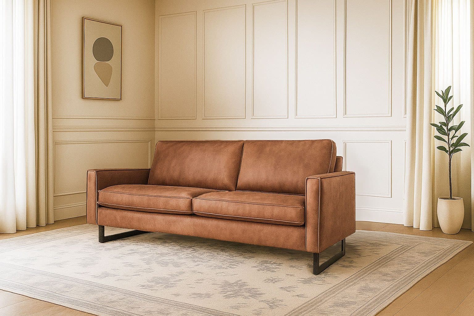 Home affaire 3-Sitzer Pinto | Braun