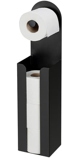 WENKO Agira Toilettenpapierhalter | Schwarz