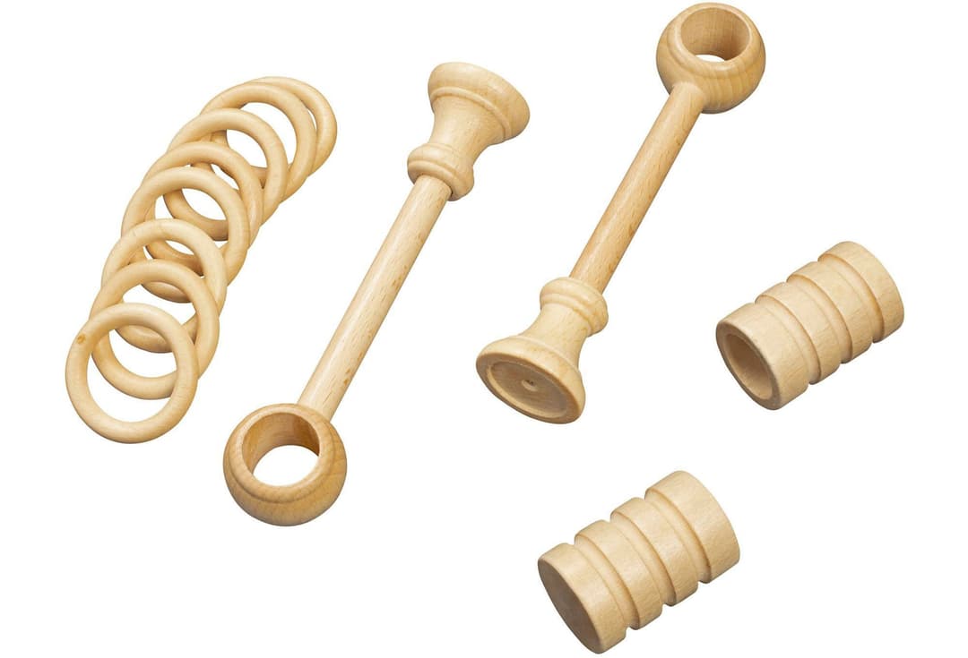 SN DECO GROUP Gardinenstange Pisa | Holztöne