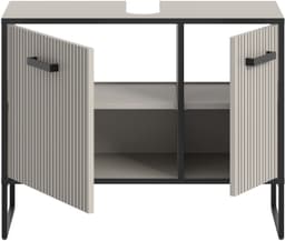 welltime Waschbeckenunterschrank Locri | Grau