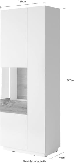 OTTO home Vitrine SILKE | Weiß