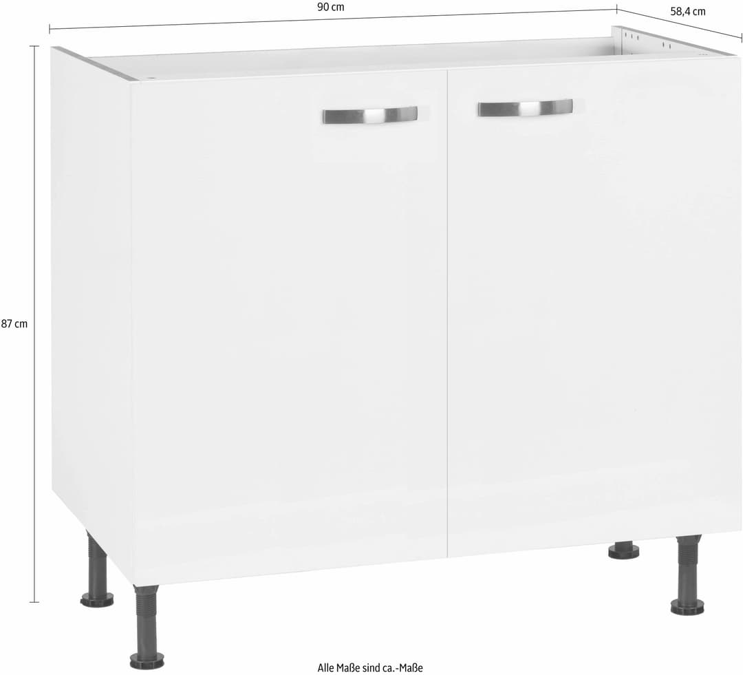 KOCHSTATION Spülenschrank KS-Cara | Weiß