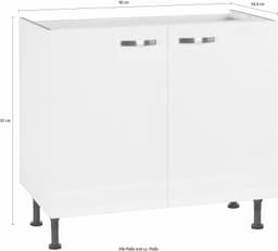 KOCHSTATION Spülenschrank KS-Cara | Weiß