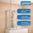 welltime Badewannenaufsatz Summer | Silber 4