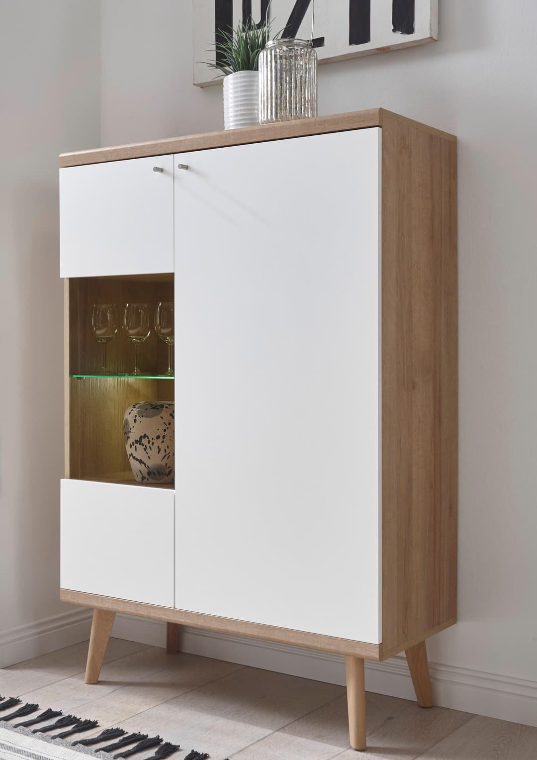 Home affaire Vitrine Merle | Holztöne