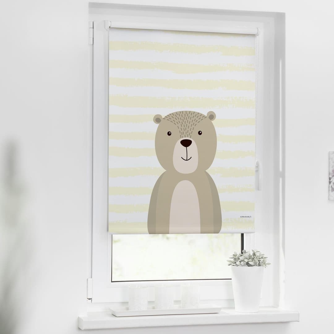 Seitenzugrollo Bär | Beige
